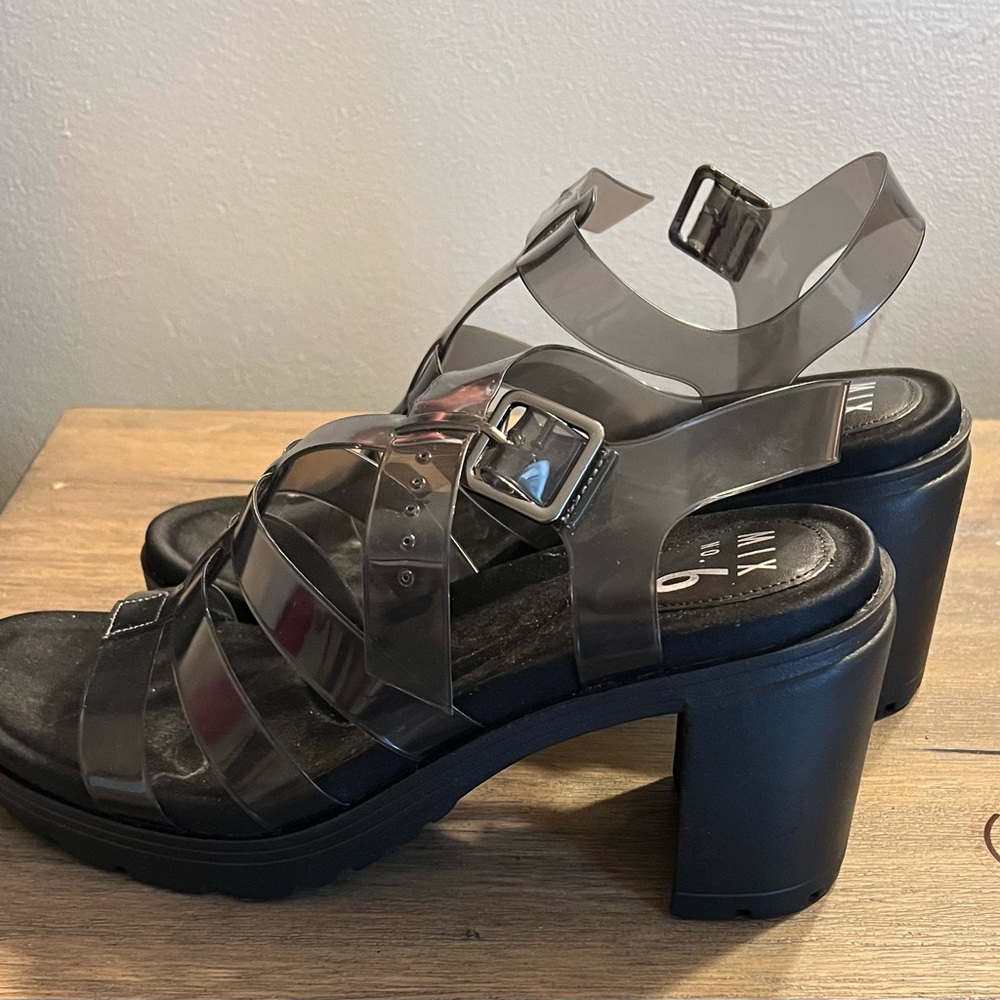 Platform Sandals - Black - image 3